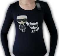 Bluzka Longsleeve Karl Lagerfeld granat XL