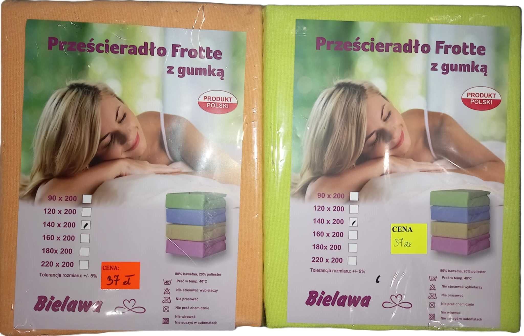Prześcieradło Frotte z gumką 140x200