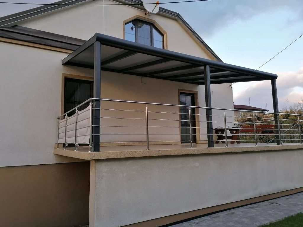 Zadaszenie aluminiowe PRO z dachem poliwęglanowym 300x706 m