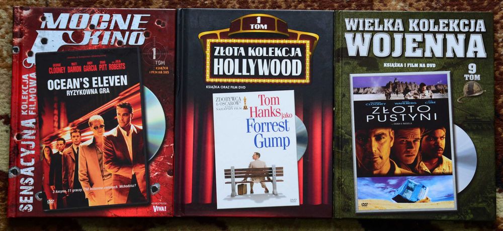 Zestaw 9 filmów na płytach DVD