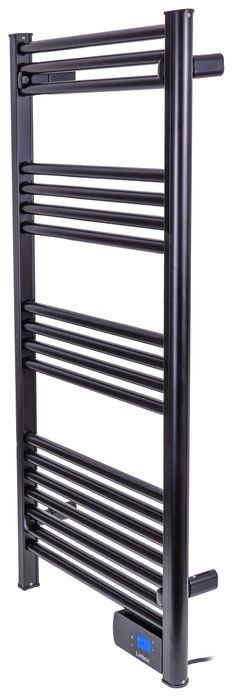 GRZEJNIK ŁAZIENKOWY 500W elektryczny LCD timer termostat czarny