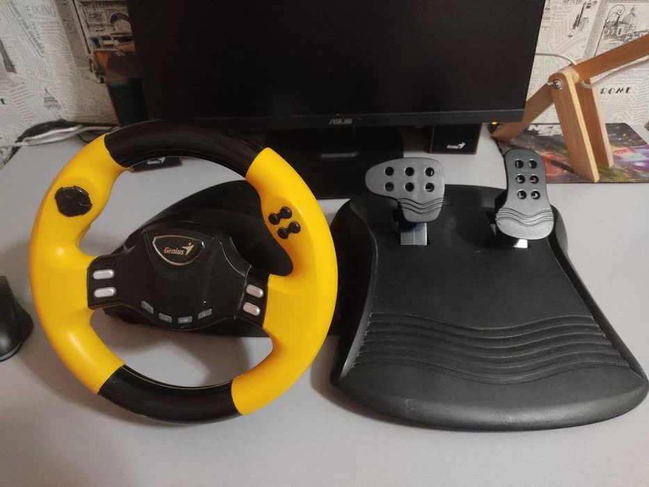 Ігрове кермо Genius Speed Wheel RV/Pedal + педалі в комплекті
