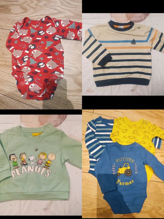 Mega paka ubranek dla chłopca roz 68 41szt Pepco Cool Club H&M Kik