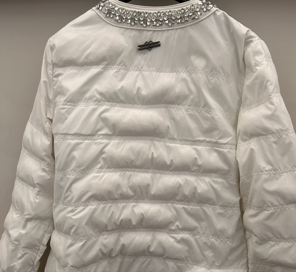 Biała pikowana kurtka Twin Set XL Simona Barbieri r. 42