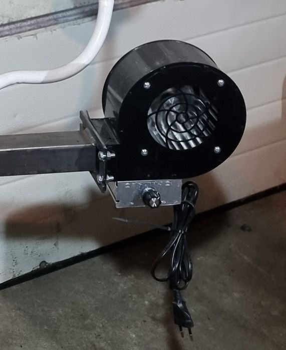 Nowa Dmuchawa do pieca CO  z regulatorem obrotem, flansza i adaoterem