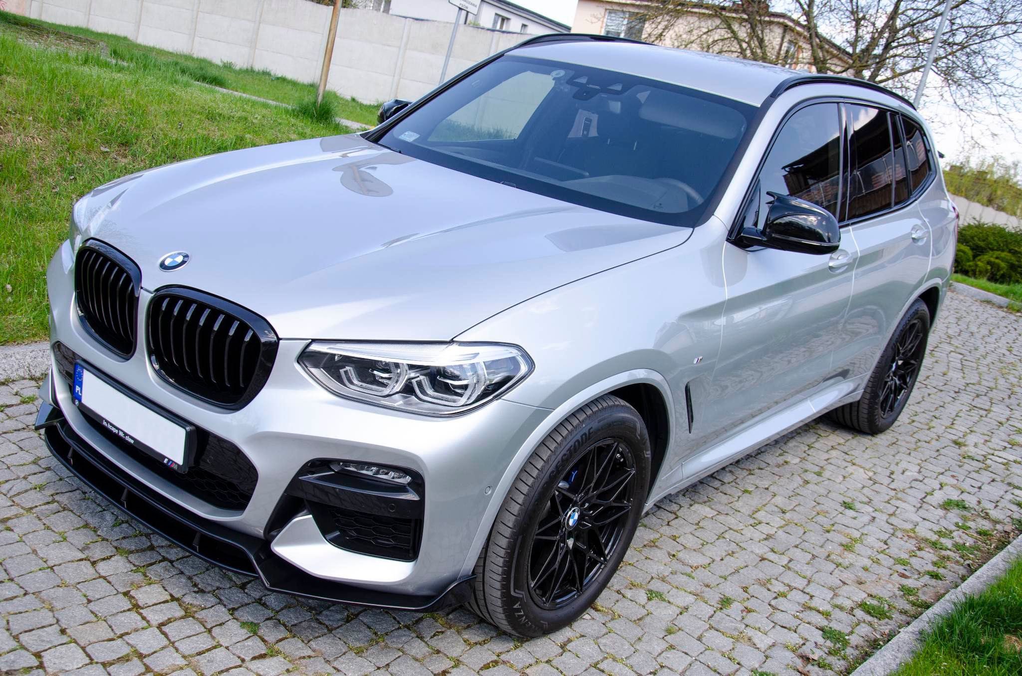 Dokładka spoiler splitter BMW X3 G01 CZARNY POŁYSK / CARBON