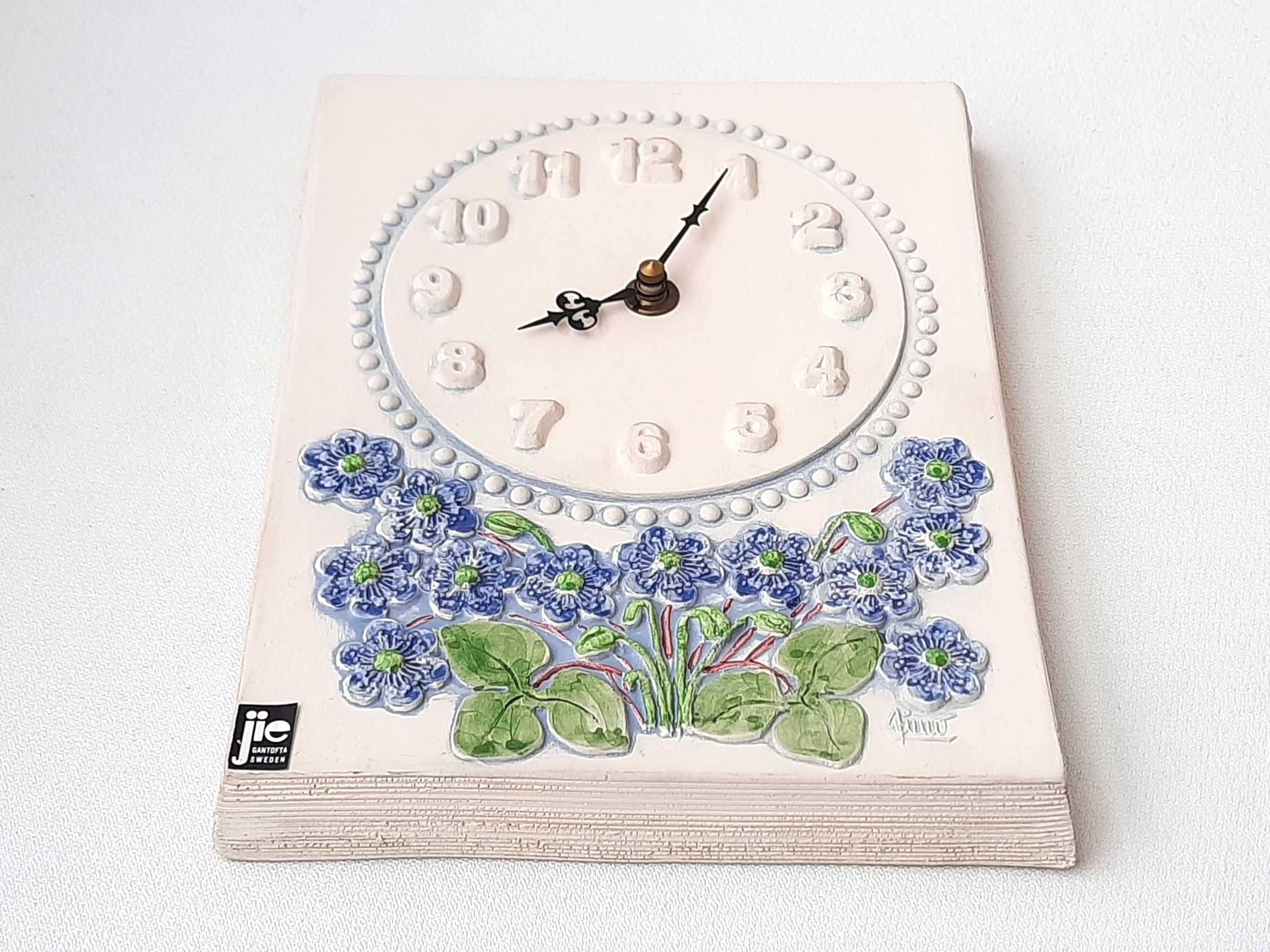 JIE GANTOFTA  Zegar kafelek ceramiczny , kafel , obrazek  - Szwecja