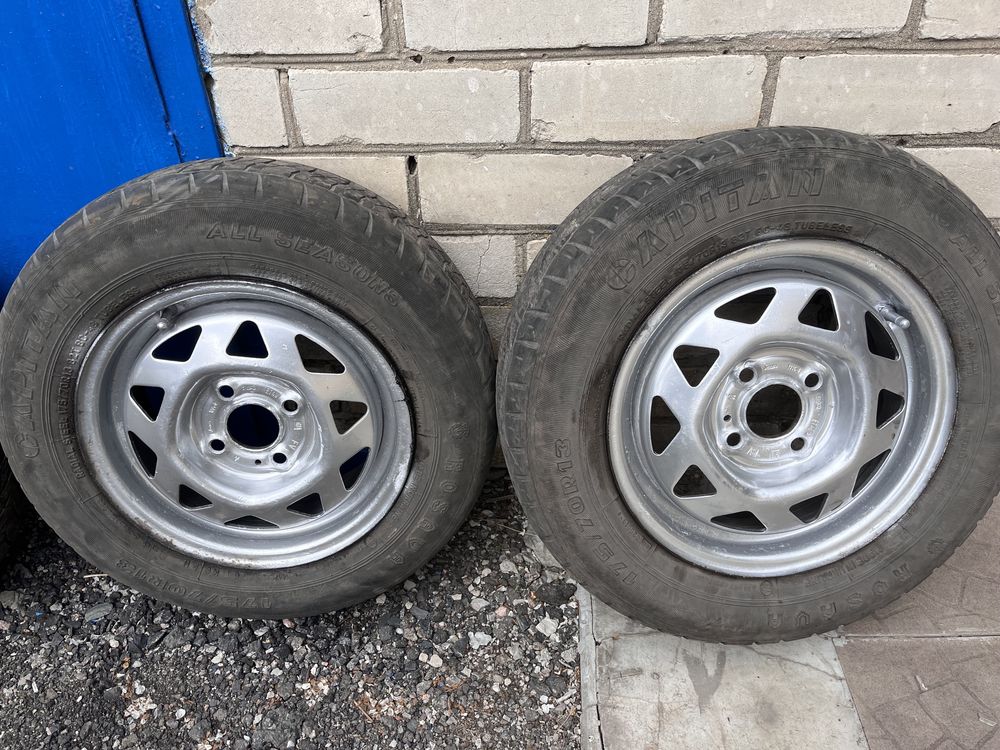 Продам комплект коліс в зборі 4/100 175/70 R13 Lanos Sens Daewoo, ЗАЗ.