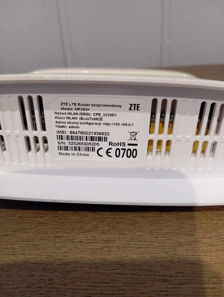 Router modem ZTE LTE MF283+