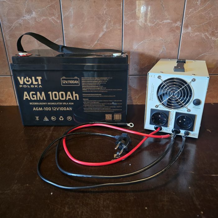 Джерело безперебійного живлення (ДБЖ)+ Акумулятор 100Ah AGM