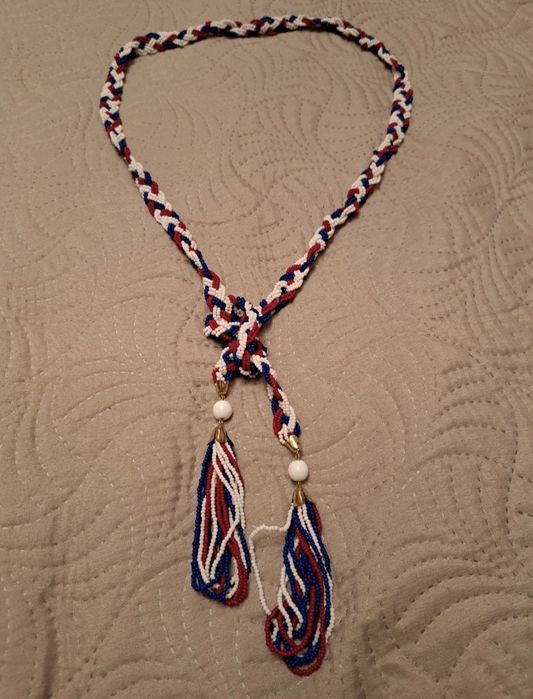 Sznur koralików naszyjnik koraliki rekodzielo biżuteria