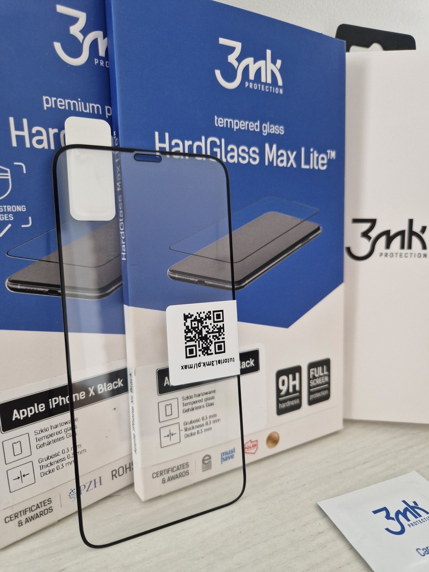 Hartowane szkło 3MK HardGlass Max Lite do Iphone X/XS