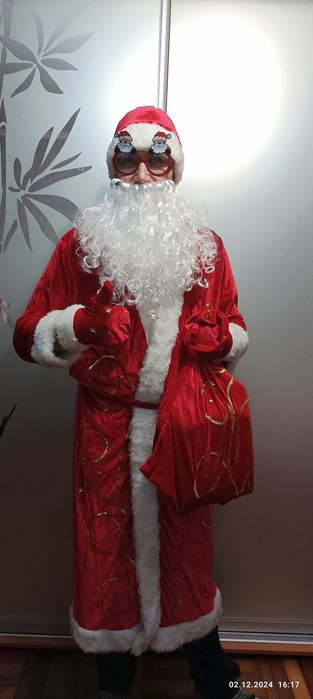 Прокат костюм Діда Мороза/ Святого Миколая 400 грн