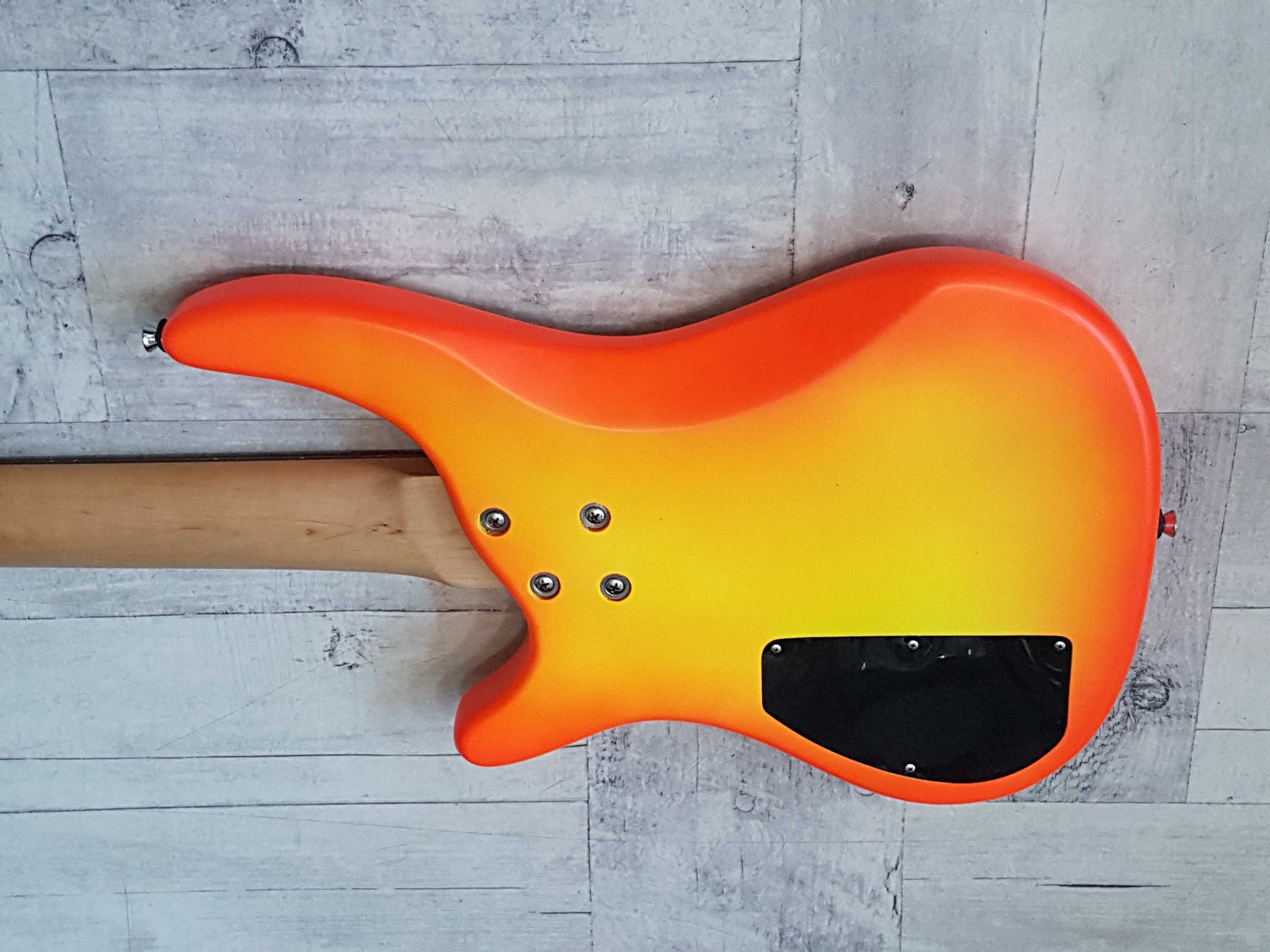 Gitara Basowa SkyWay Bass 4 yellow-orange neon - wysyłka Free -zamiana