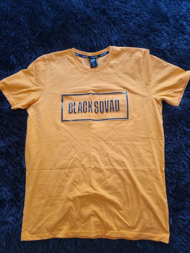 Nowa koszulka męska Black Squad, t-shirt męski