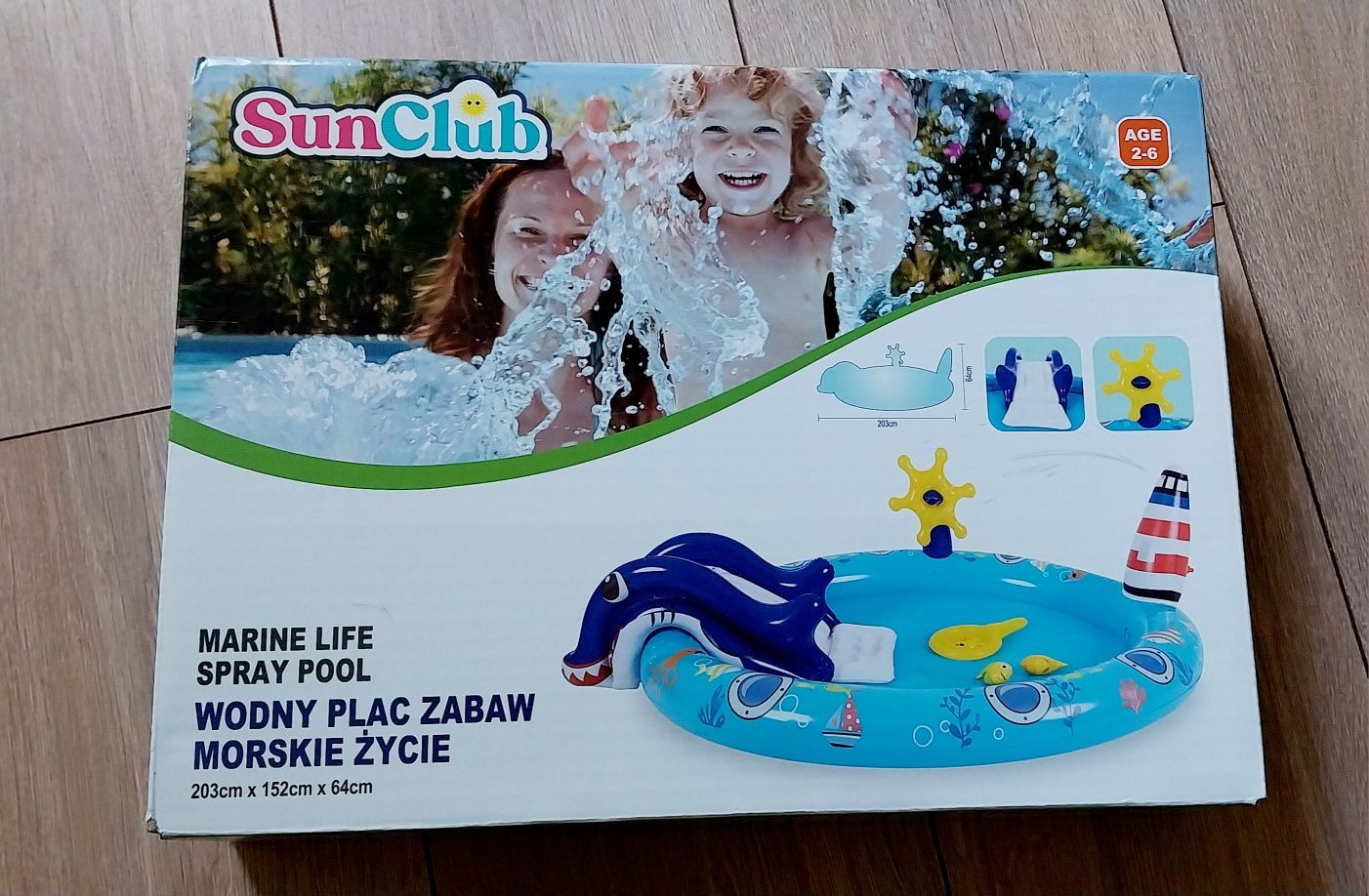 Wodny plac zabaw morskie życie Basen dla dzieci