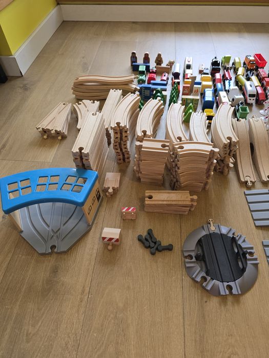 Drewniane tory ikea, brio, lidl, mix