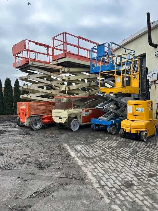 Wynajem Podnośnik koszowy nożycowy teleskopowy Głogów Lubin Polkowice