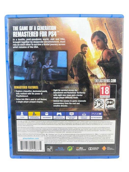 The Last of Us Remastered PS4