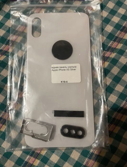 Задние стекло корпус iPhone XS Silver