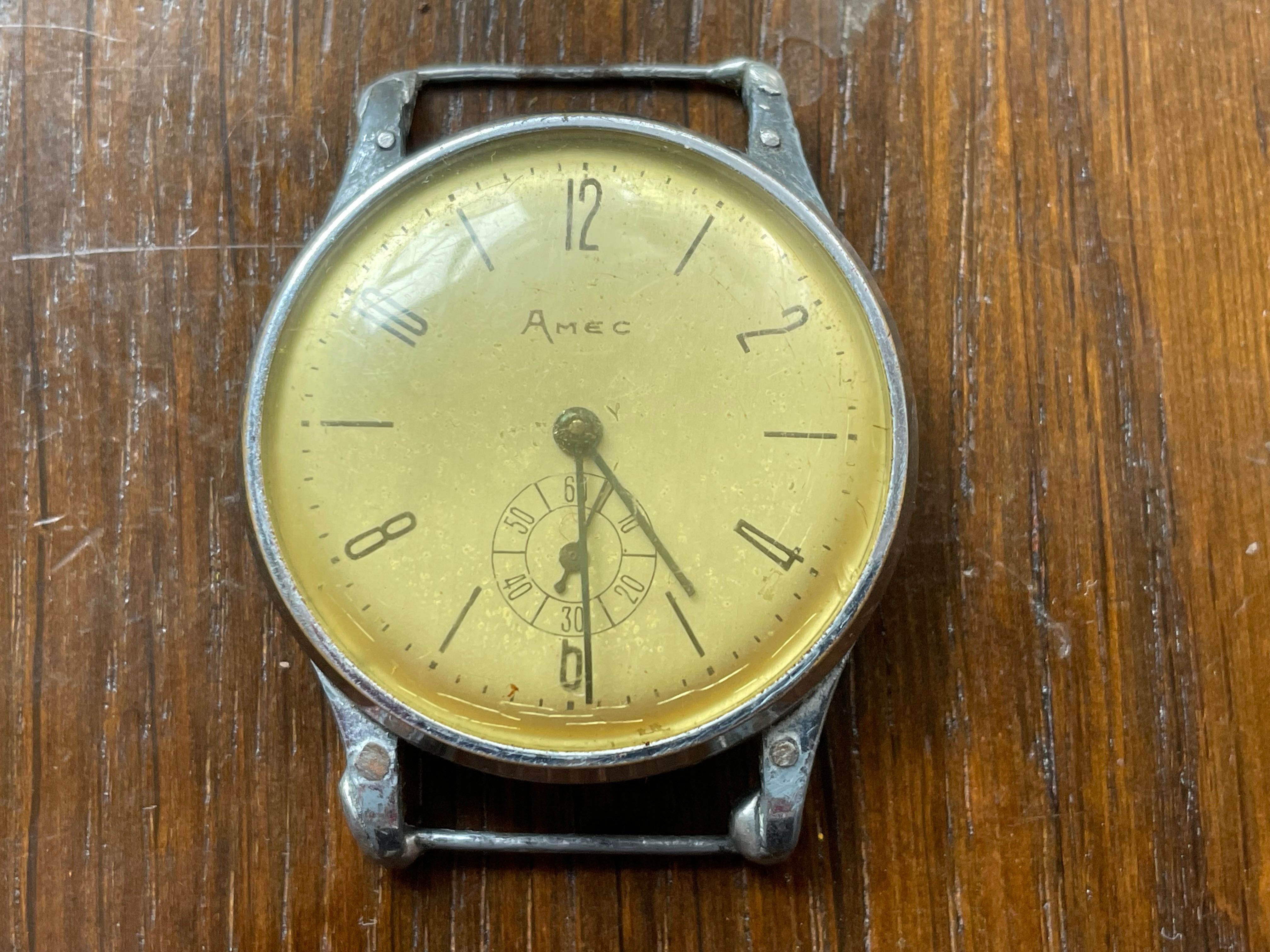 Bardzo stary męski zegarek AMEC Swiss Made wojskowy ?