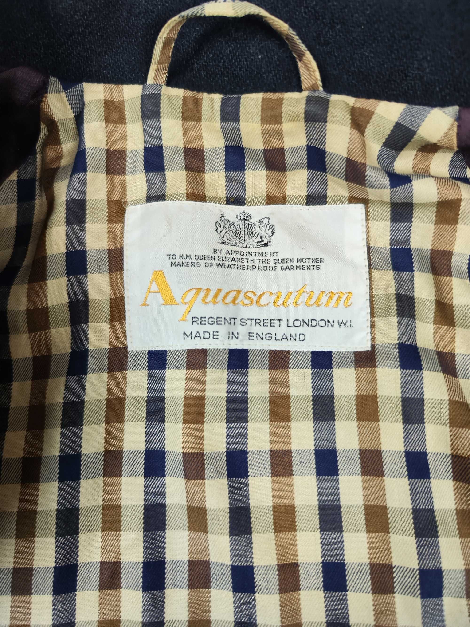 Kurtka wełniana Aquascutum szwedka harringtonka elegancka r. S/M