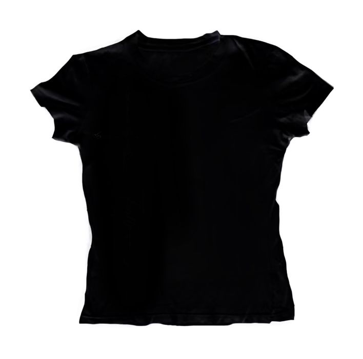 чорна футболка y2k s розміру