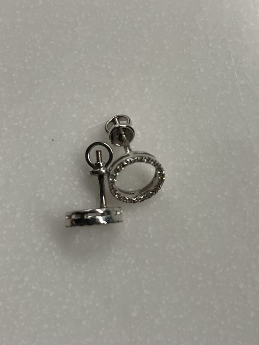 Серьги золото, бриллианты.