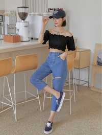 Shein spodnie jeans jasnoniebieskie 36 S nowe