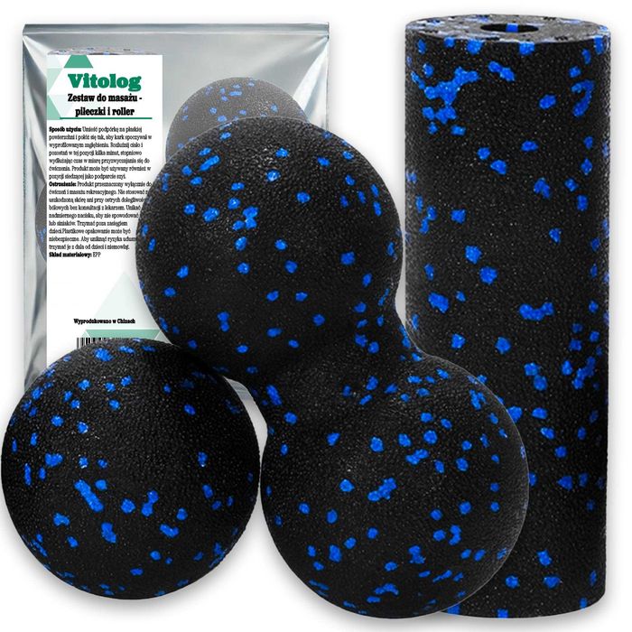 Roller Rolka Piłka DUOBALL Wałek do Masażu Rolowania Ciała Nóg Pleców