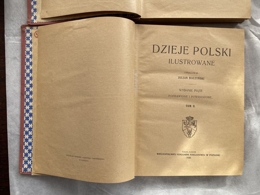 Książka Dzieje Polski ilustrowane, Julian Baczyński, tom I i II