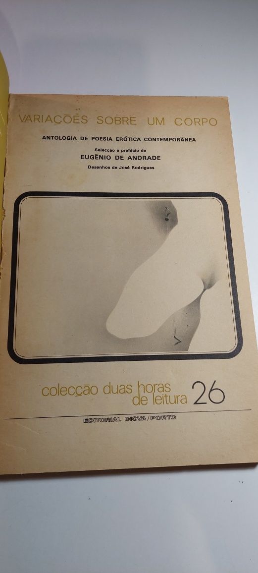 Variações sobre um Corpo - Eugénio de Andrade (Antologia)
