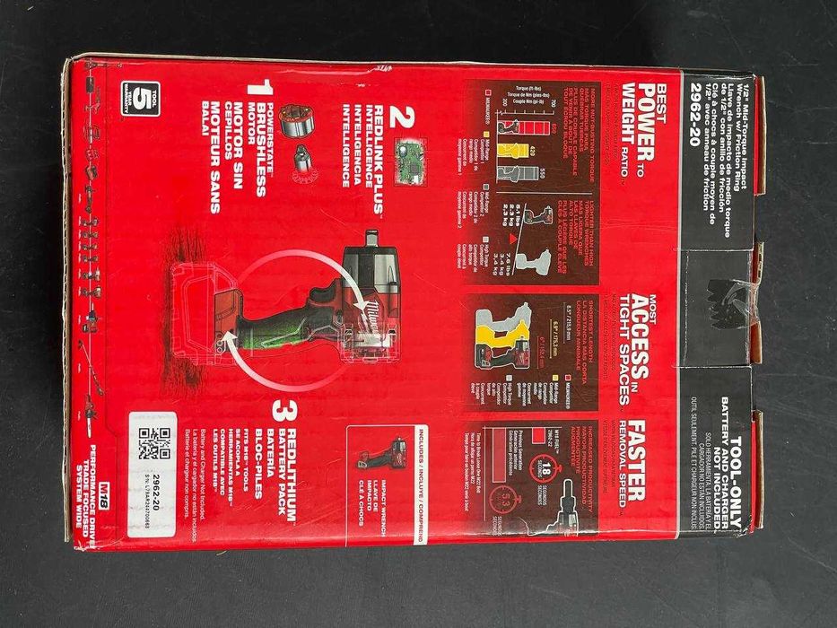 Milwaukee 2962-20 m18 Акумуляторний ударний гайковерт