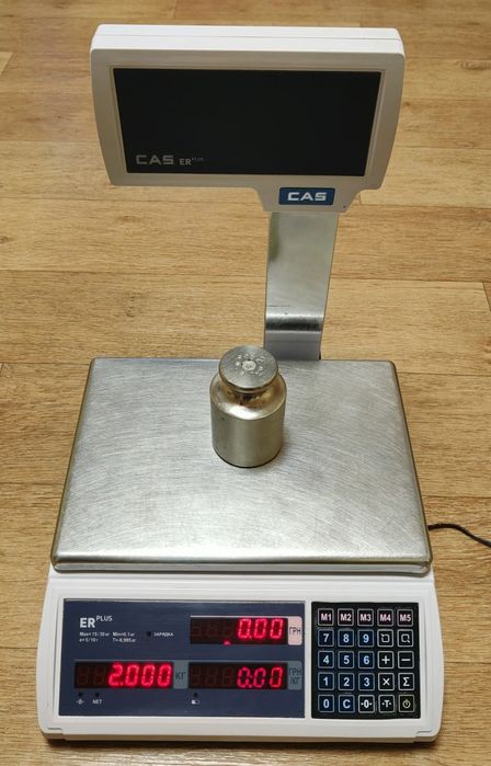 Весы, ваги СAS ER plus, RS232, до 15 кг