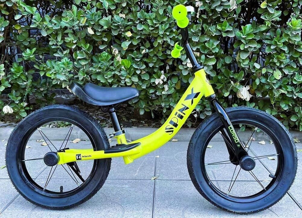 Велобіг,беговел "CORSO Spin-X" колесо 14",надувні колеса, підніжка,