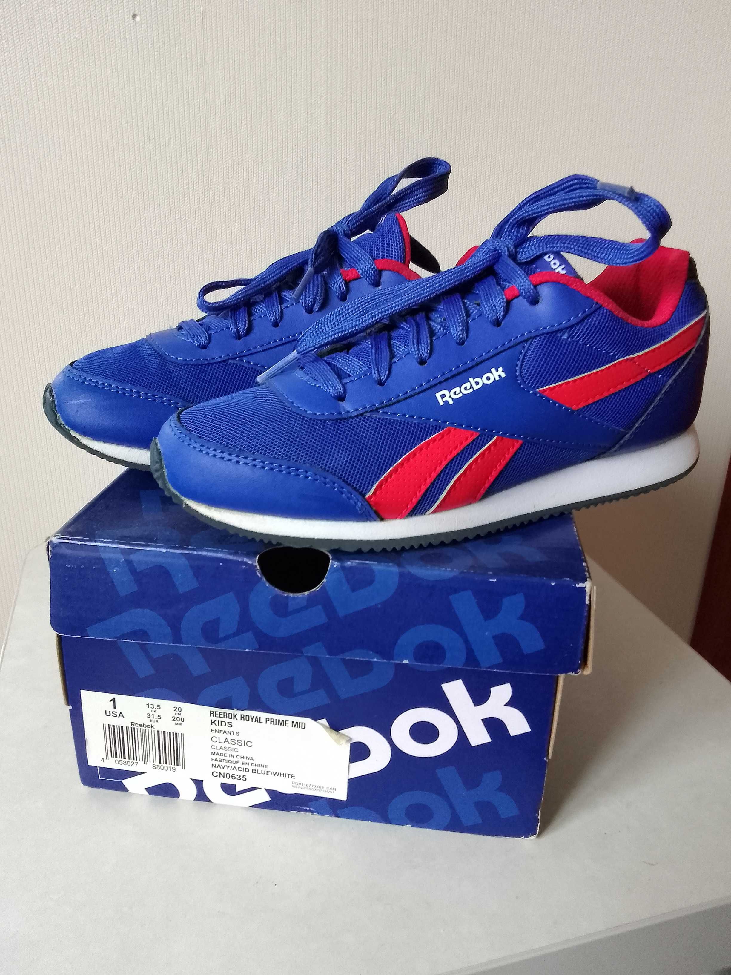 Кроссовки Рибок Reebok оригинал р. US 2 стелька 21 см.