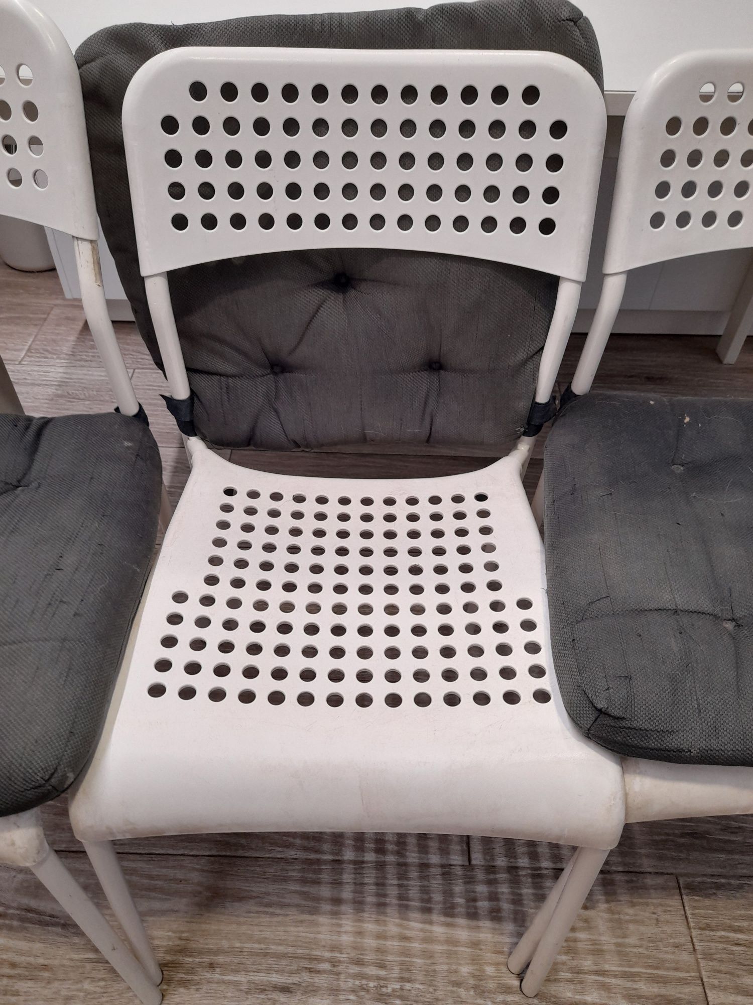 Ikea Mesa e 4 cadeiras, Branco, SANDSBERG / ADDE