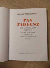 Książka PAN TADEUSZ Adam Mickiewicz – ilustracje M. E. ANDRIOLLI 1985