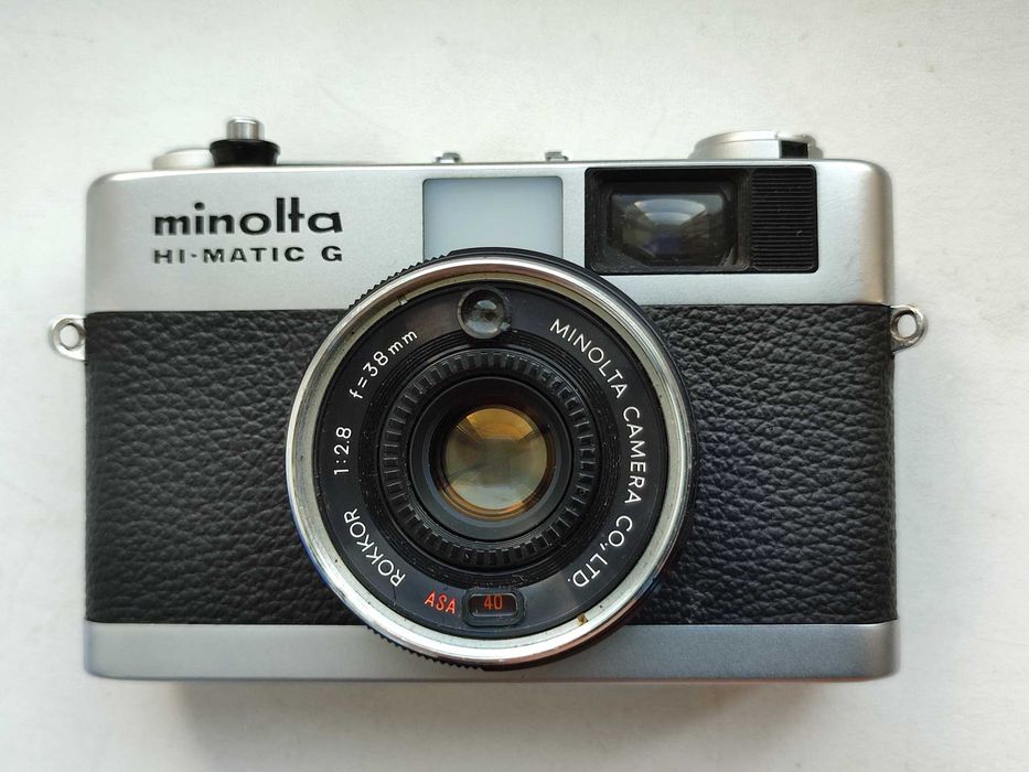 Minolta Hi - Matic G 38mm 1:2.8 Lens, 35MM Compact Film Camera