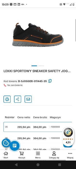 Buty robocze Safety Jogger klasa premium  roz. 43
