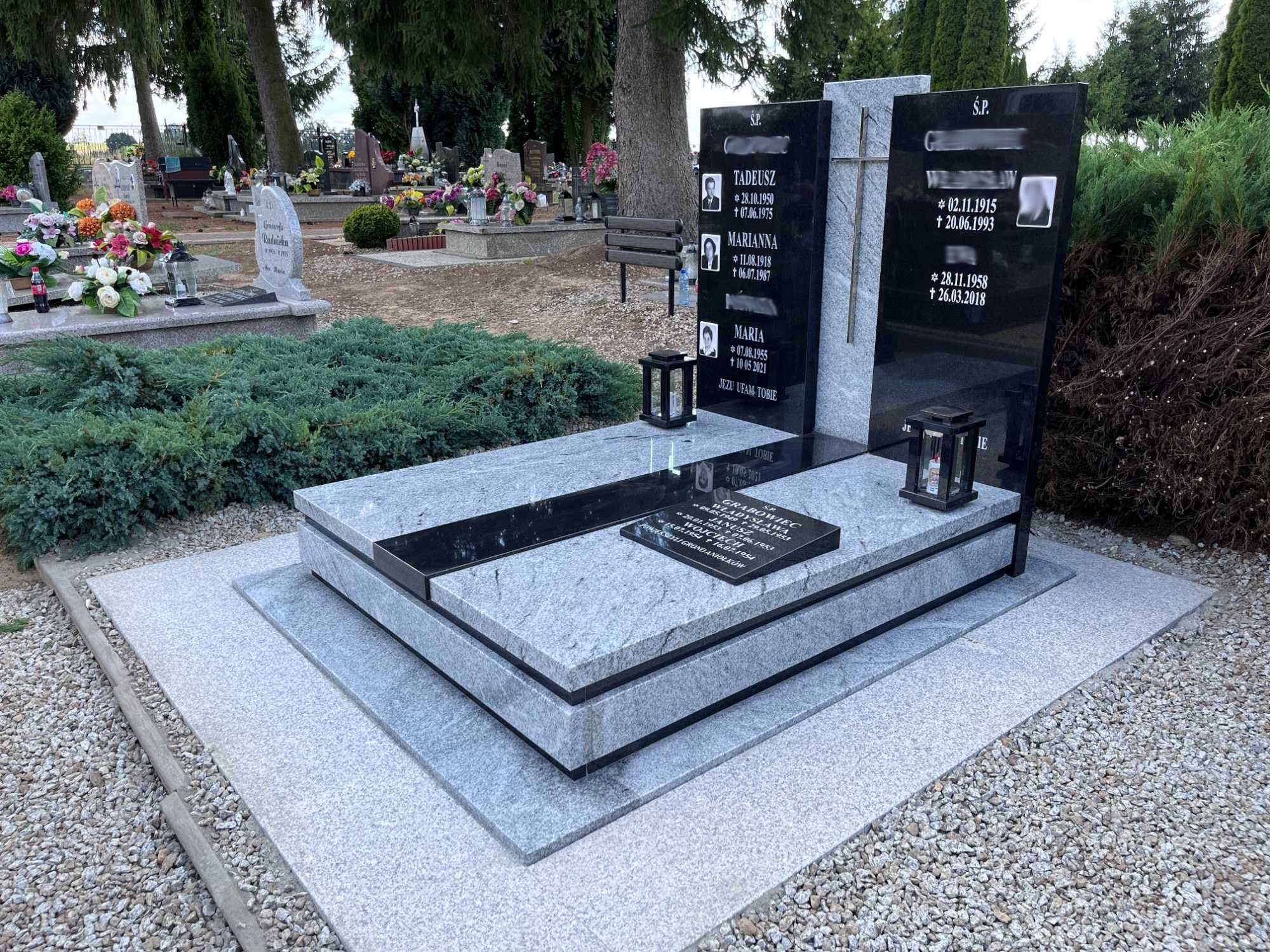 Nagrobek granitowy Viscount White BRYŁA