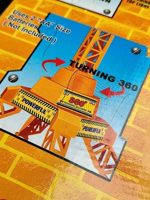 Grua Construção Brinquedo Plástico