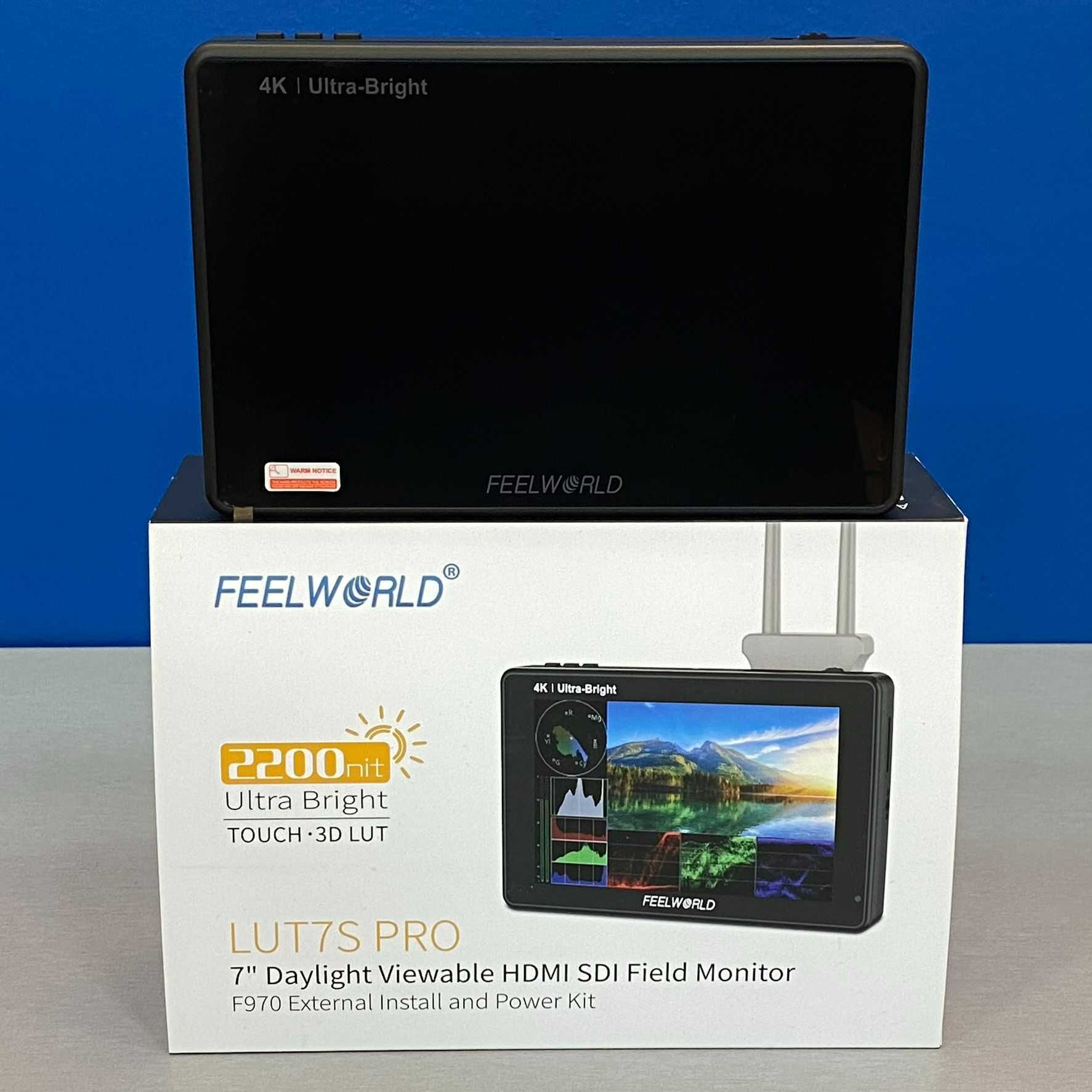 Monitor Feelworld LUT7S Pro - 7" - Touch - 1920x1200 - 4K HDMI - NOVO