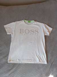 Biały t-shirt biała bluzka hugo boss