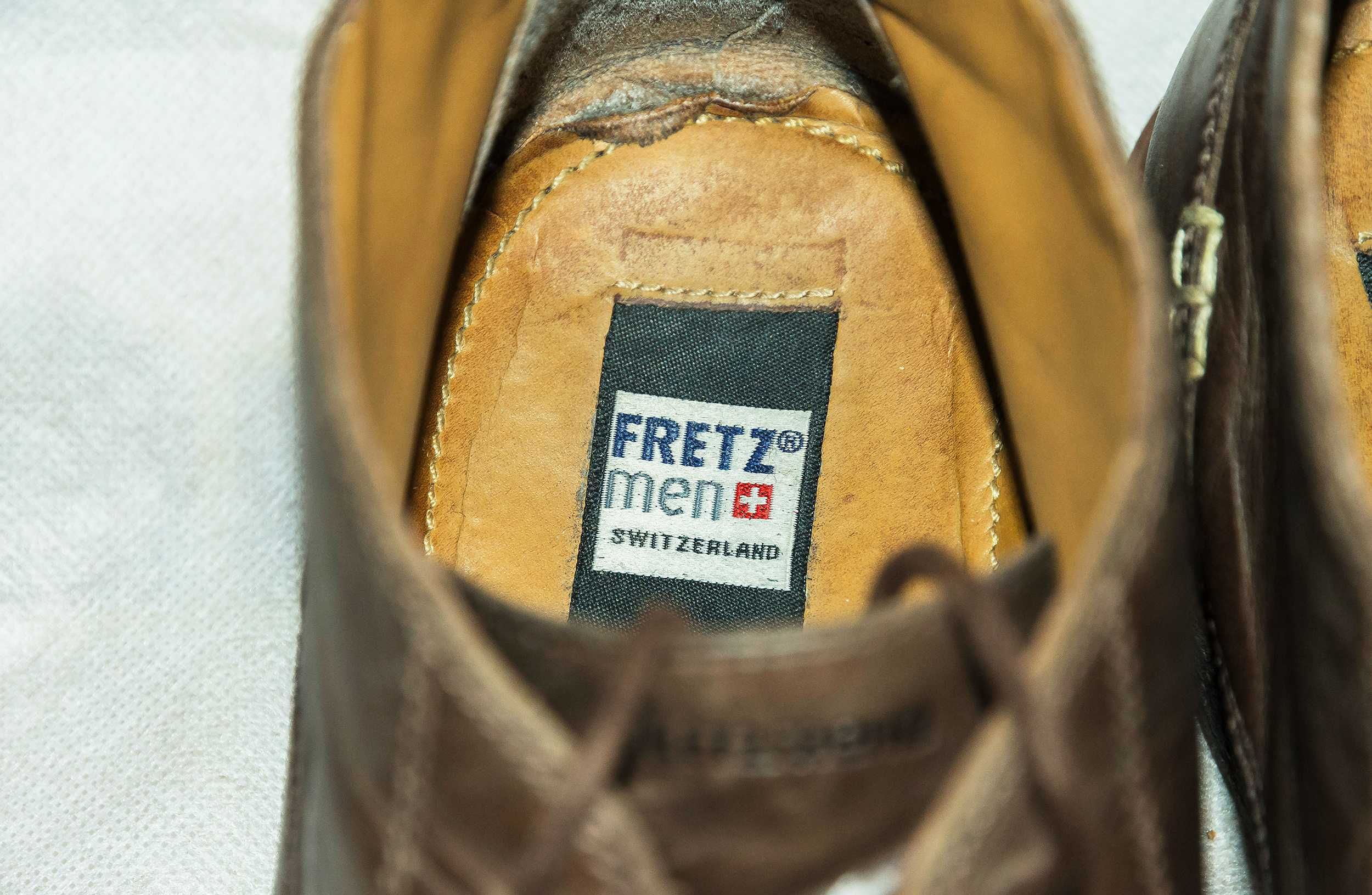 Швейцарские кожаные полуботинки Fretz Men (42 размер)