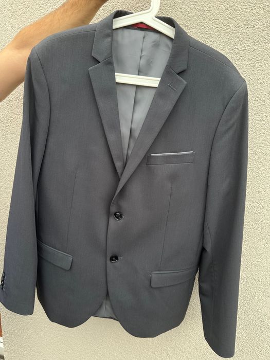 Garnitur szary Reserved r 50 XXL założony raz komplet wiskoza