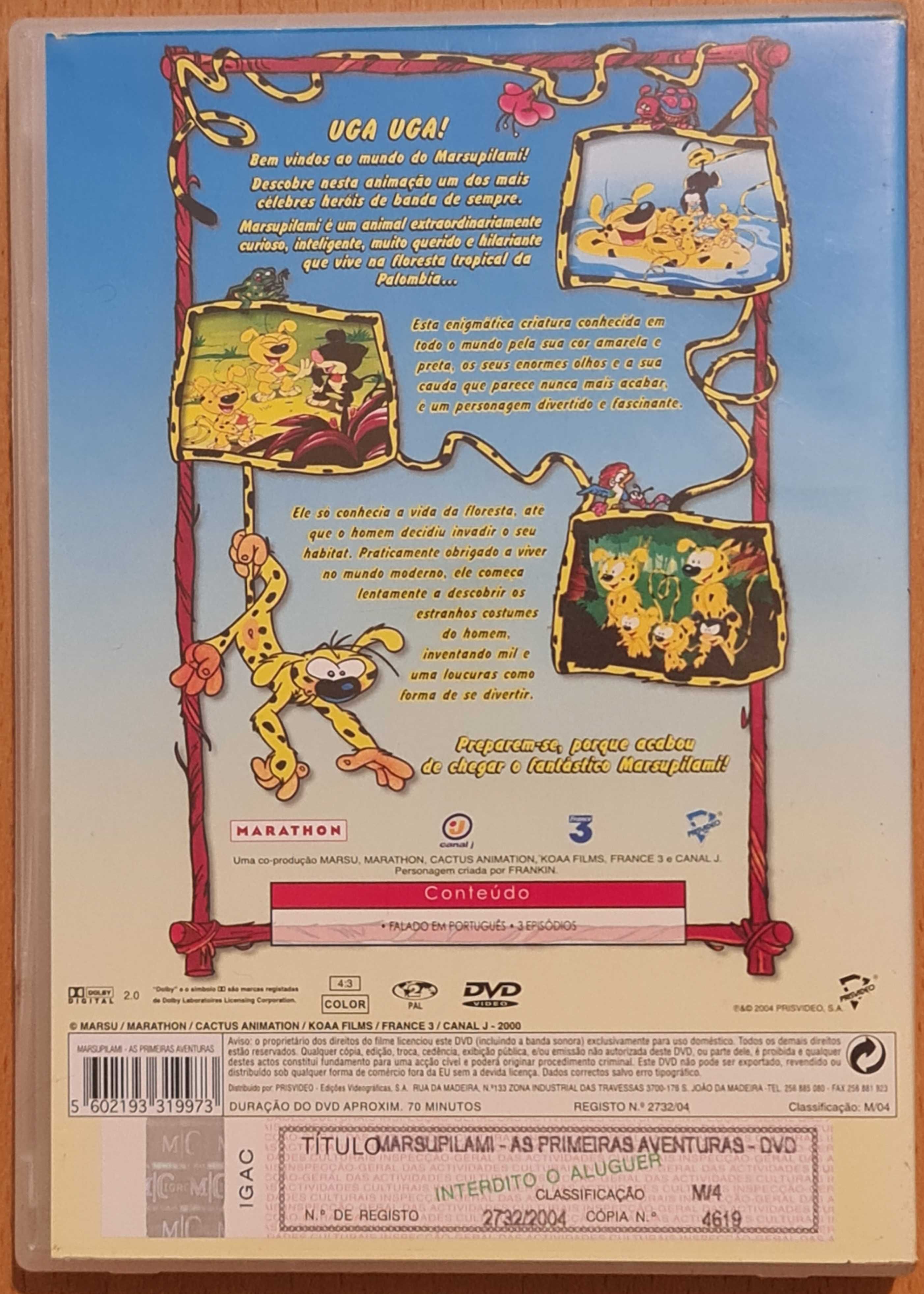 Filme DVD original Marsupilami - As Primeiras Aventuras