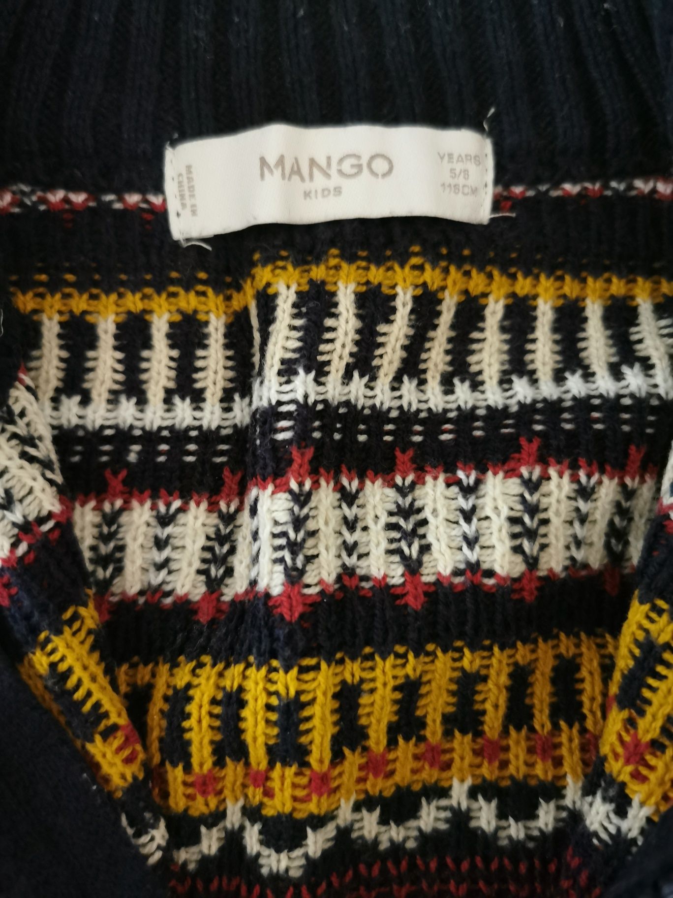 Sweter Mango r. 116 (5/6lat) na suwak