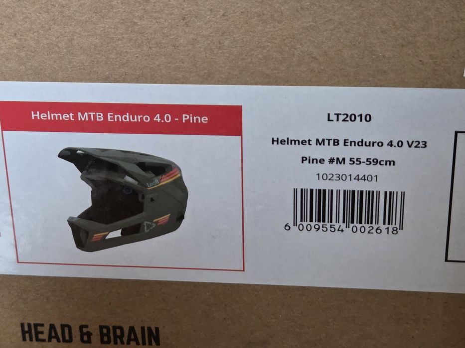 KASK Leatt MTB Enduro 4.0 full face rozm. M kolor pine nowy