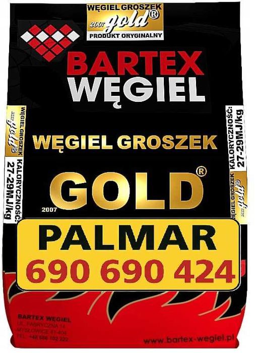 HIT! Groszek sobianek LEW 27-29 MJ wysokokaloryczny węgiel workowany